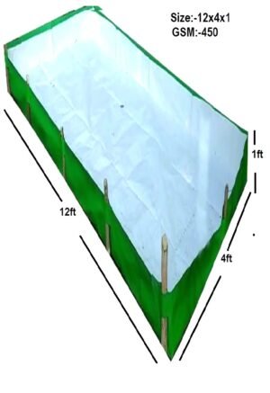 HDPE AZOLLA GROWING BED 450 GSM 12x4x1 FEET